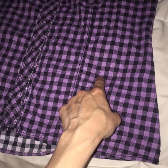 Nollie Long sleeve black & purple plaid - Picture 8 of 8